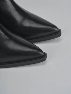 Stivaletti tacco 9cm pelle nero