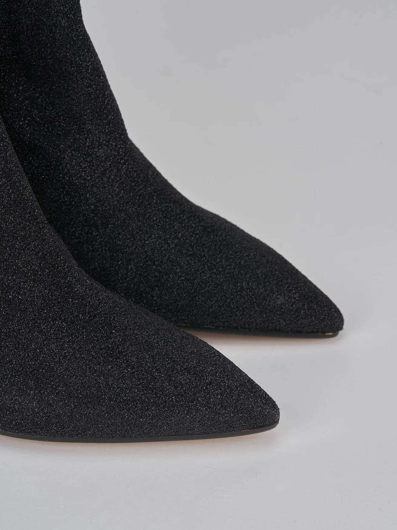 Stivaletti tacco 7cm pelle nero