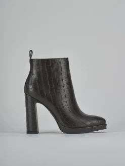 Stivaletti tacco 12cm pelle sostenibile testa