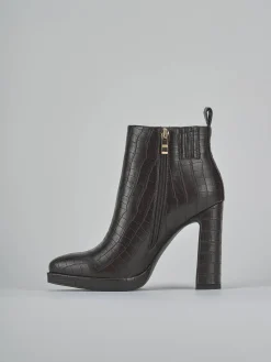 Stivaletti tacco 12cm pelle sostenibile testa