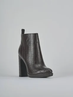 Stivaletti tacco 12cm pelle sostenibile testa