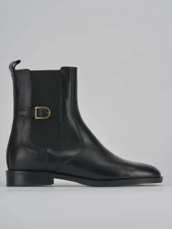 Stivaletti tacco 2cm pelle nero