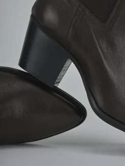 Stivaletti tacco 7cm pelle testa