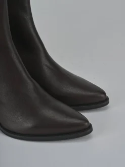 Stivaletti tacco 7cm pelle testa