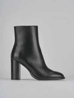 Stivaletti tacco 9cm pelle nero