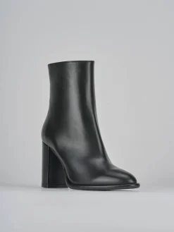 Stivaletti tacco 9cm pelle nero