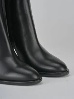 Stivaletti tacco 9cm pelle nero