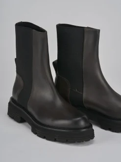 Stivaletti tacco 2cm pelle testa