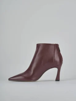 Stivaletti tacco 8cm pelle bordo'