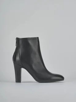 Stivaletti tacco 9cm pelle nero