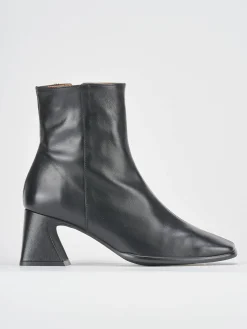 Stivaletti tacco 5cm pelle nero