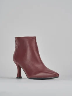 Stivaletti tacco 7cm pelle bordo'
