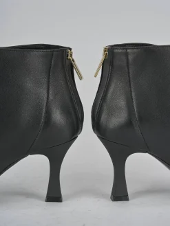 Stivaletti tacco 7cm pelle nero