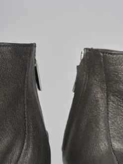 Stivaletti tacco 7cm pelle grigio