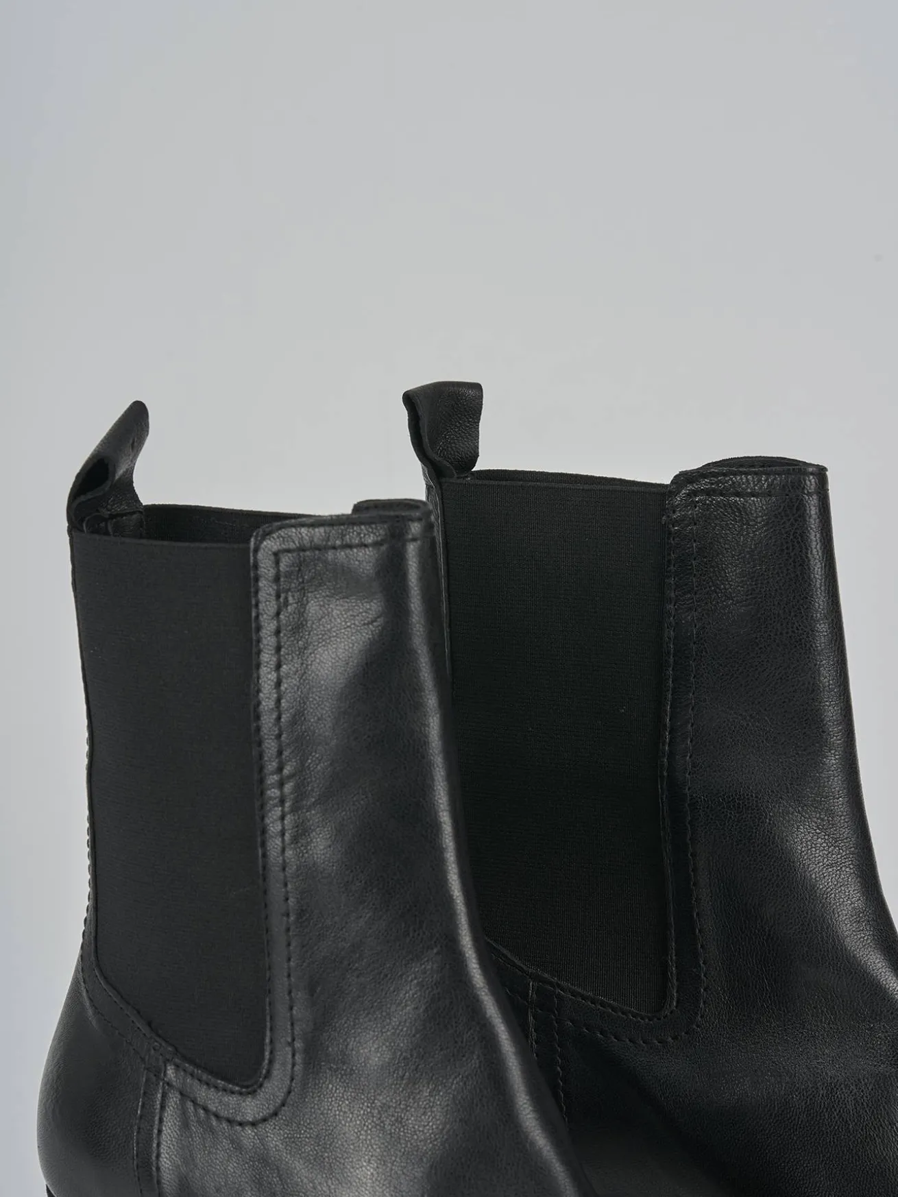 Stivaletti tacco 7cm pelle nero