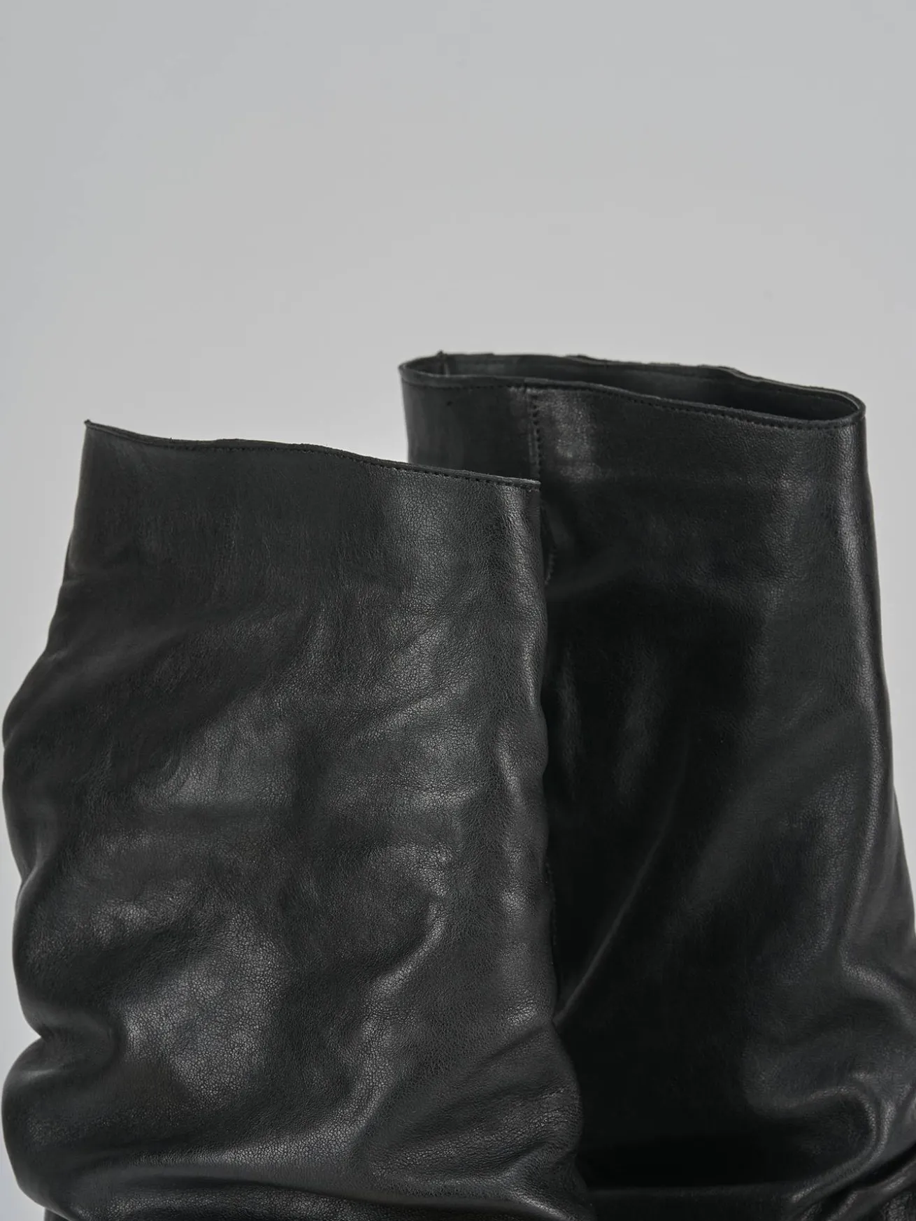 Stivaletti tacco 3cm pelle nero