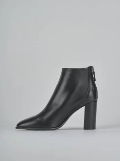 Stivaletti tacco 9cm pelle nero