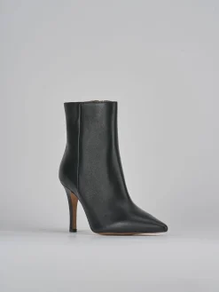 Stivaletti tacco 9cm pelle nero