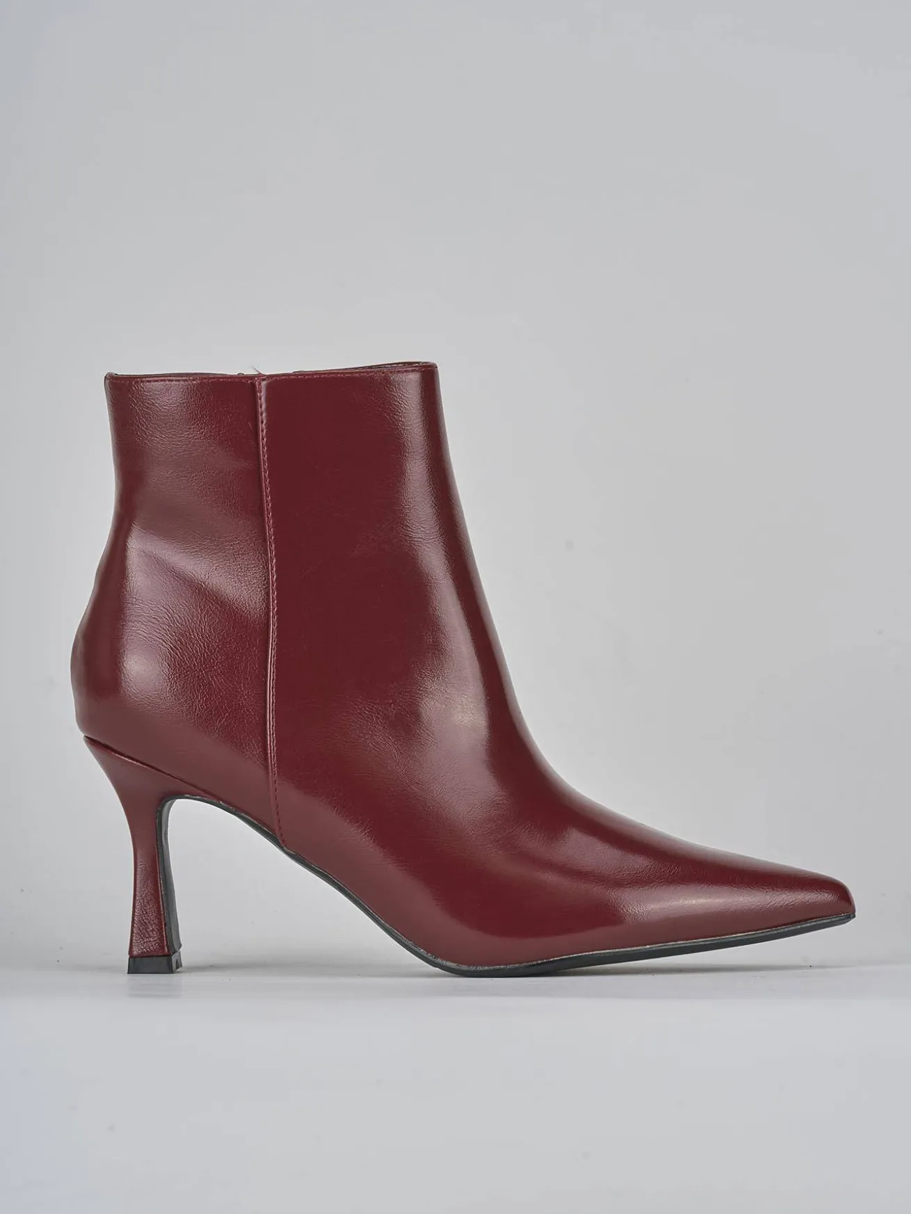 Stivaletti tacco 9cm pelle rosso