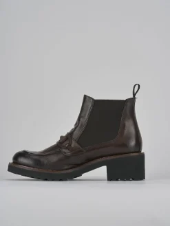 Stivaletti tacco 5cm pelle testa