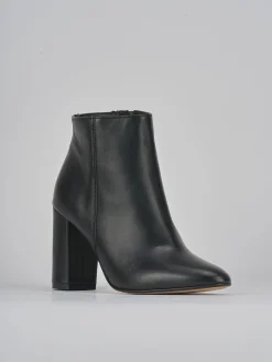 Stivaletti tacco 9cm pelle nero