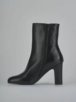 Stivaletti tacco 8cm pelle nero