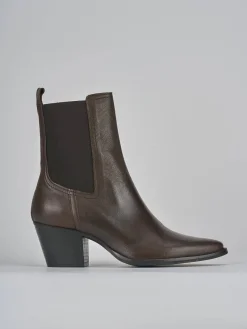 Stivaletti tacco 7cm pelle testa