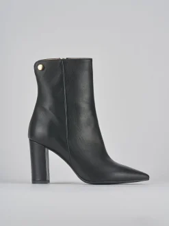 Stivaletti tacco 9cm pelle nero