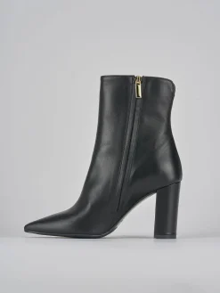 Stivaletti tacco 9cm pelle nero