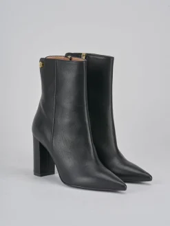 Stivaletti tacco 9cm pelle nero