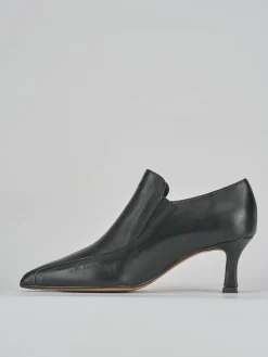 Stivaletti tacco 5cm pelle nero