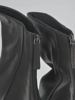 Stivaletti tacco 3cm pelle testa