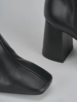 Stivaletti tacco 7cm pelle nero