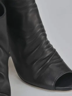 Stivaletti tacco 9cm pelle nero