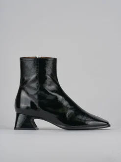 Stivaletti tacco 5cm pelle nero