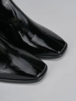 Stivaletti tacco 5cm pelle nero