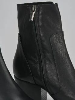 Stivaletti tacco 7cm pelle nero