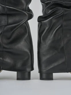 Stivaletti tacco 7cm pelle nero