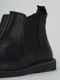 Stivaletti tacco 1cm pelle nero