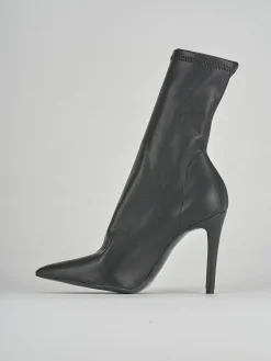 Stivaletti tacco 10cm pelle nero