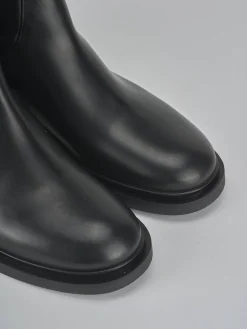 Stivaletti tacco 3cm pelle nero