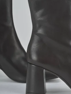 Stivaletti tacco 7cm pelle testa