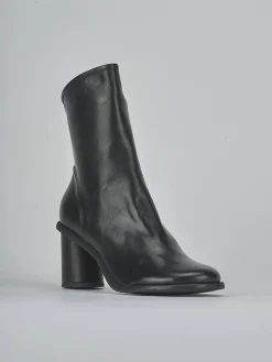 Stivaletti tacco 7cm pelle nero