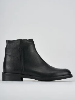 Stivaletti tacco 2cm pelle nero