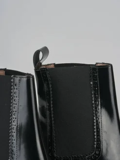 Stivaletti tacco 8cm pelle nero