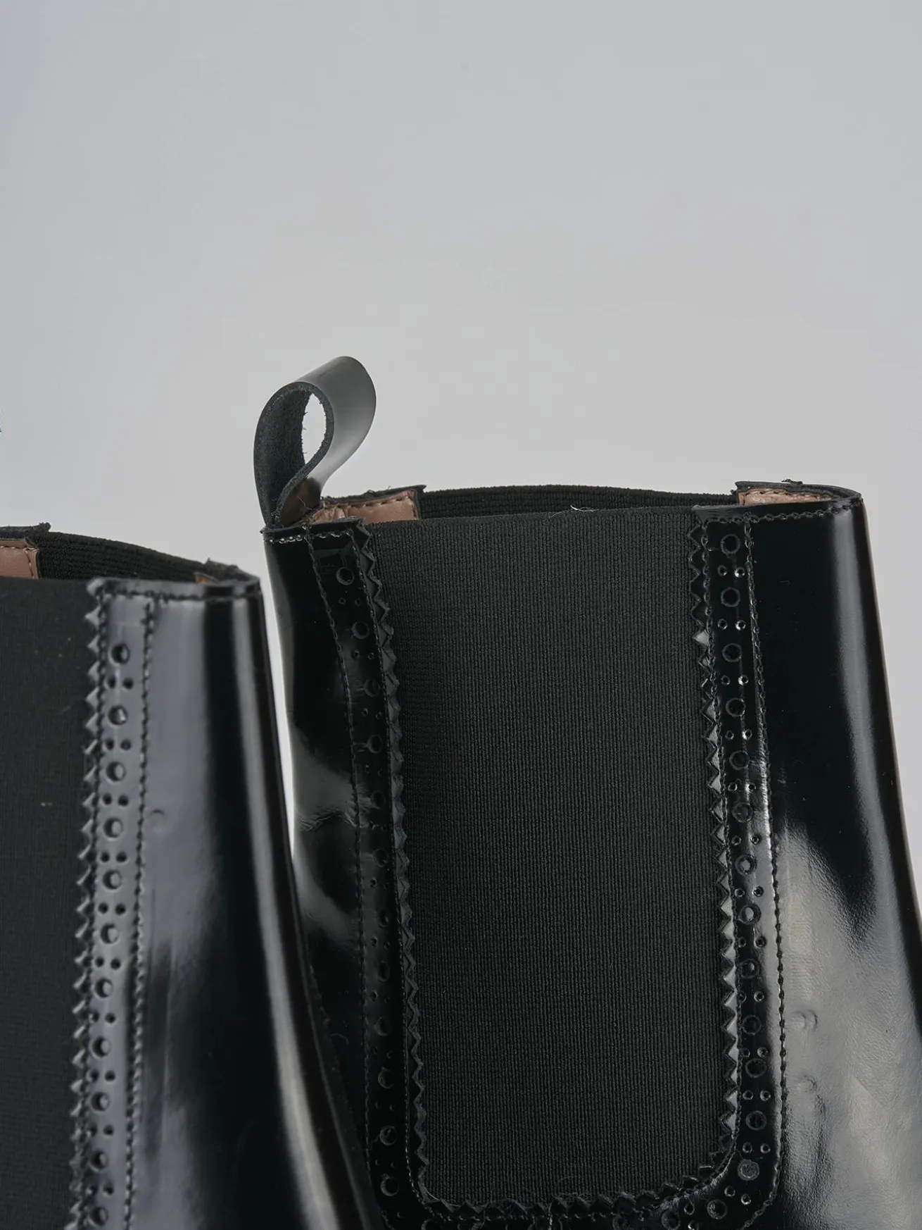 Stivaletti tacco 8cm pelle nero