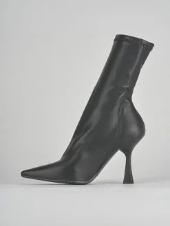 Stivaletti tacco 9cm pelle nero