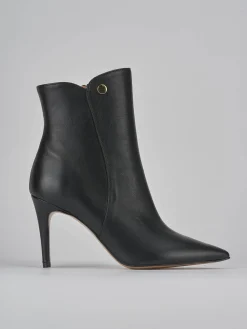 Stivaletti tacco 9cm pelle nero