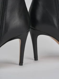 Stivaletti tacco 9cm pelle nero