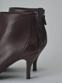 Stivaletti tacco 7cm pelle bordo'